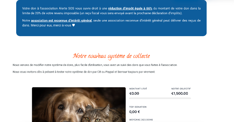 Adopter Appels aux dons