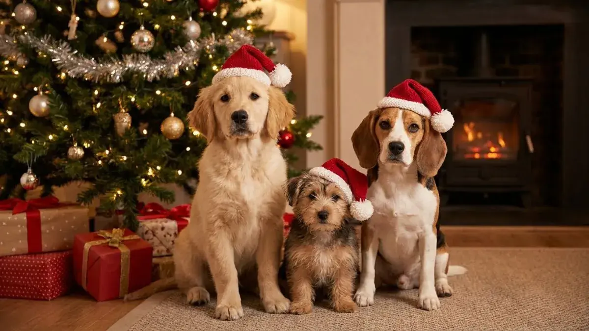 no&euml;l, cadeaux; animal de compagnie