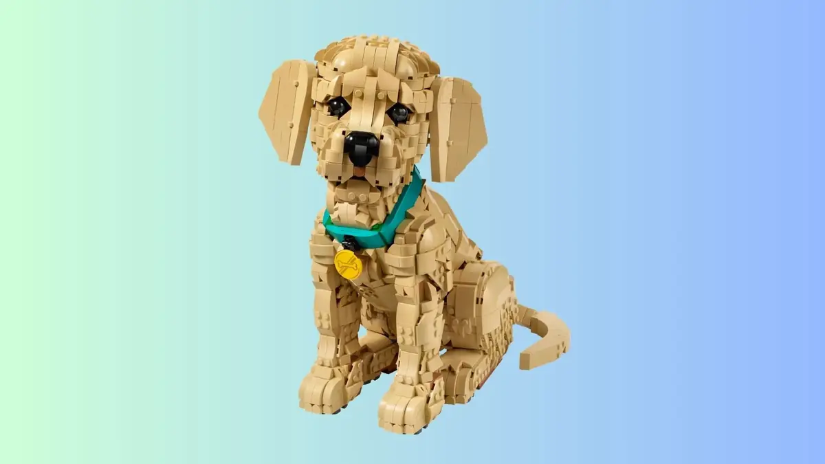 LEGO Golden retriever, race pr&eacute;f&eacute;r&eacute;e