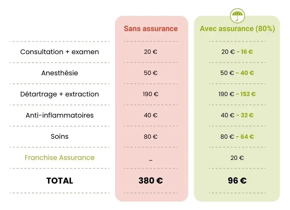 exemple remboursement assurance chien