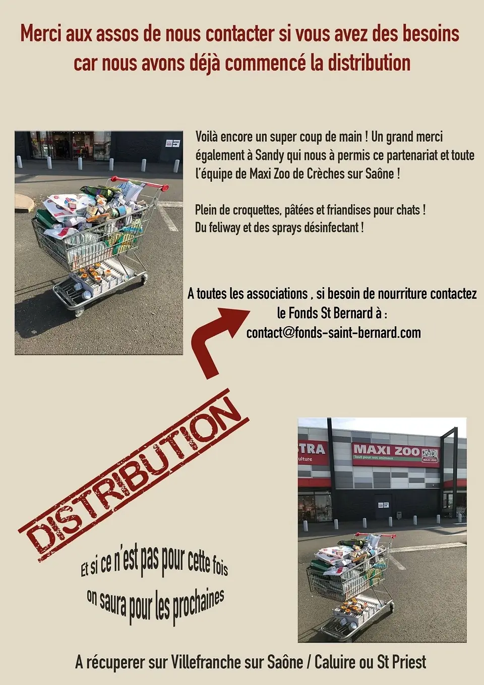 14/03/17 - Collecte nourriture chat auprès de notre partenaire Maxizoo