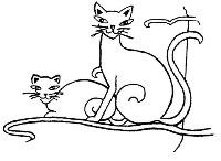 Logo association Les Chats du Cèdre