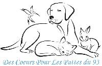 Logo association Des coeurs pour les pattes du 93