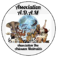 Logo association ADAM - Association des Animaux Maltraités