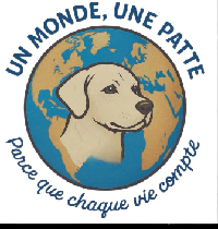 Logo association UN MONDE UNE PATTE