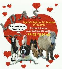 Logo association Ligue de Défense des Animaux de la Sarthe - LDAS